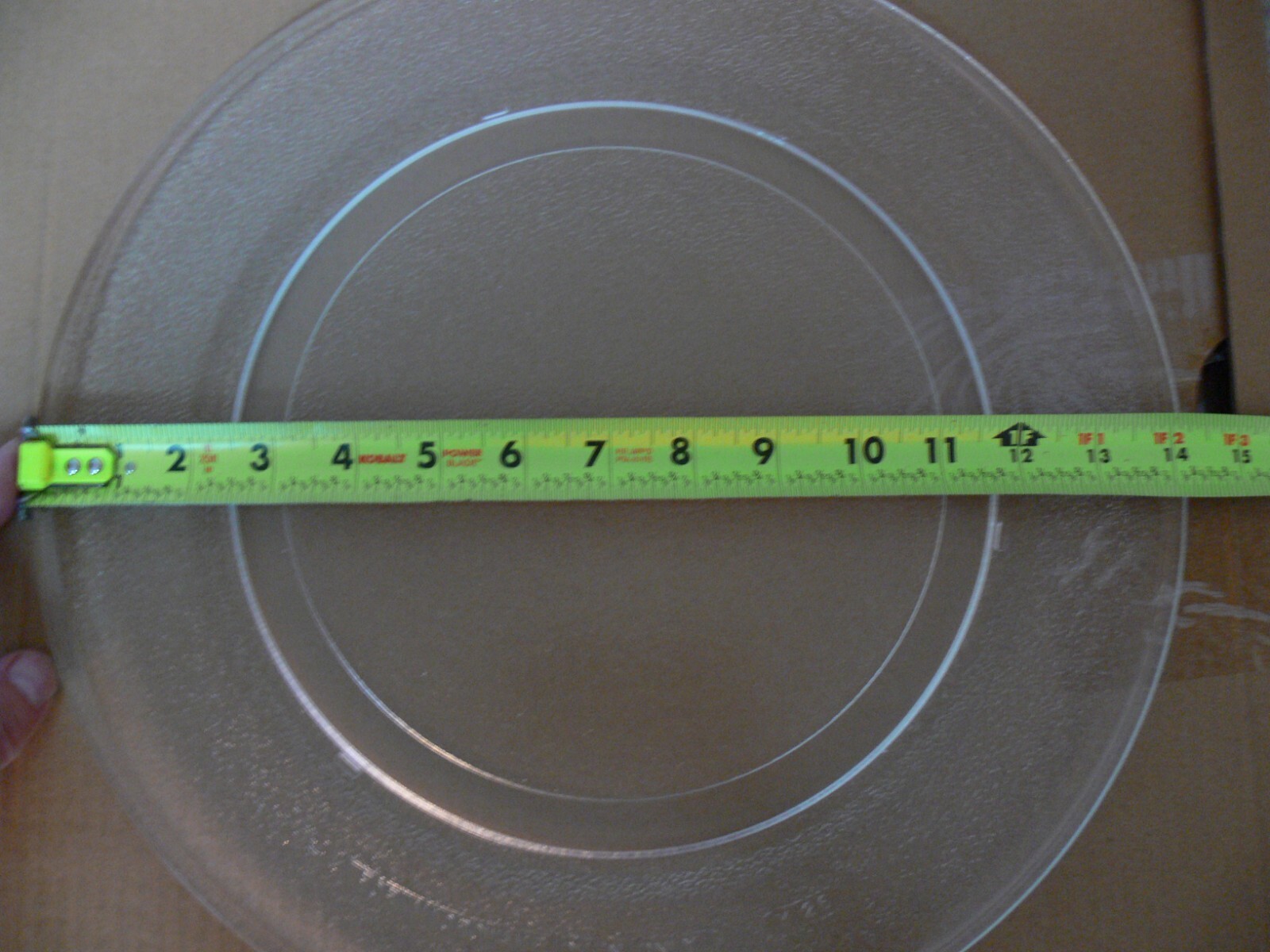 14 1/8 " WHIRLPOOL 8172017 GLASS TURNTABLE PLATE / TRAY REQUIRES 9 1/4" ROLLER gallery