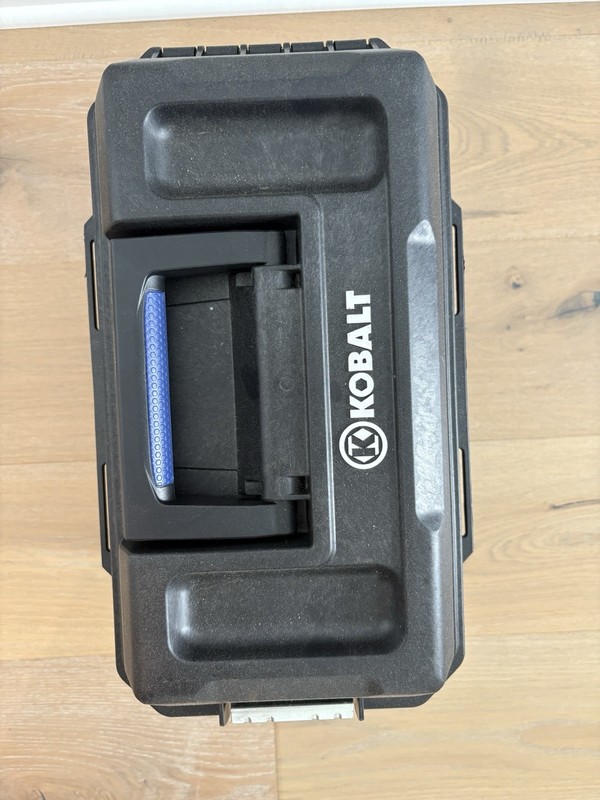 Kobalt Locking Latching 16 Inch Hard Sided Tool Box With Closed Lid And Handle gallery