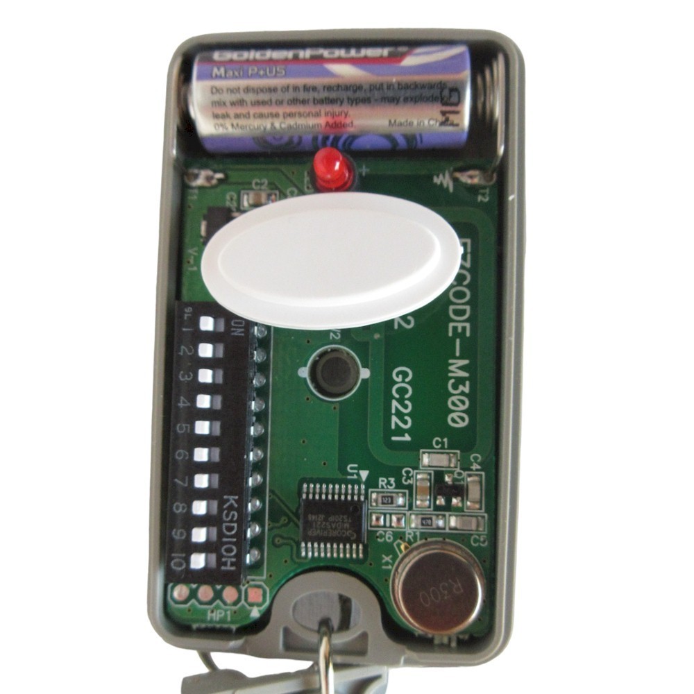 EZ Code M300 Gate Garage Door Remote Control 10DIP 300MHz Multi-Code Compatible gallery