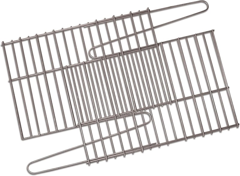 Versatile Adjustable Rock Grate 11x17 to 14x25 in Stainless Steel, Universal Fit gallery