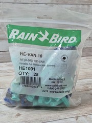 Rain Bird HE-VAN-10 Variable Arc Nozzle w/ Screens – 25 Pack 10” (0-360°) HE1001