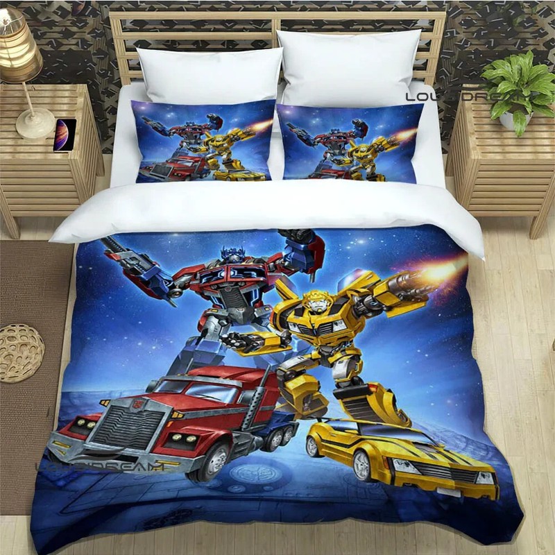 boys Transformers anime Bedding set duvet cover bed comforter set pillowcase gallery