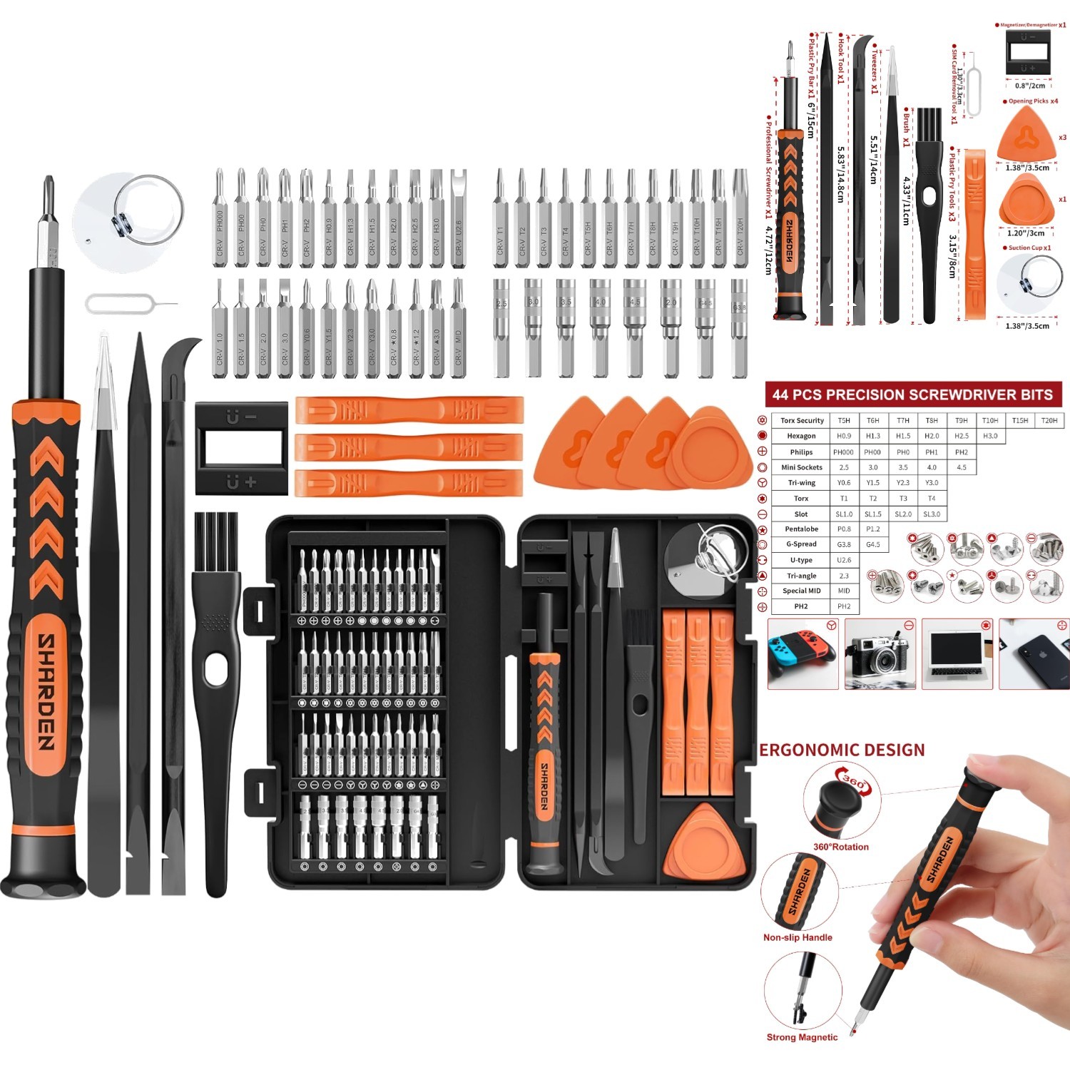 58 in 1 Precision Screwdriver Set Magnetic Electronic Repair Tool Kit for Laptop gallery