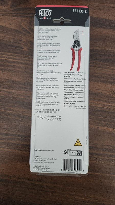 Felco 2 Classic High Performance Pruning Shears Swiss Made Hand Pruner Shear New gallery