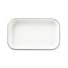 TableCraft 10349 Sheet Pan 1/8 Size 10" x 6" x 1-1/8" White with Black Rim E gallery