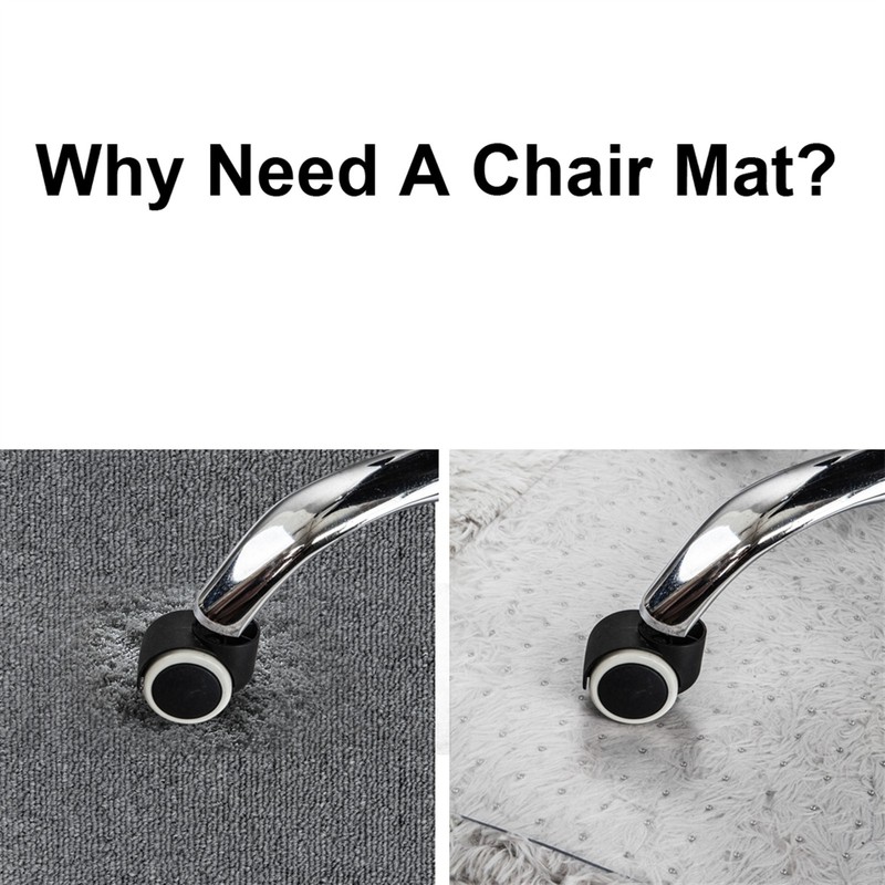 High Quality PVC Rectangle Floor Protection Mat Chair Mat with Nail Transparent gallery