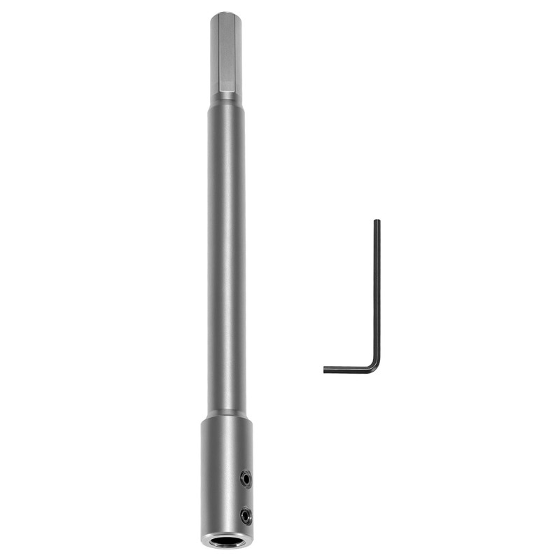 7” Extra Long Forstner Bit Extension 5-3/4” Reach for 3/8” Round or Hex Shaft gallery