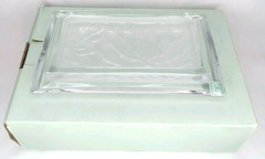 Vintage PartyLite 2000s Candle Holder & Original Box Chrysanthemum Pillar Tray