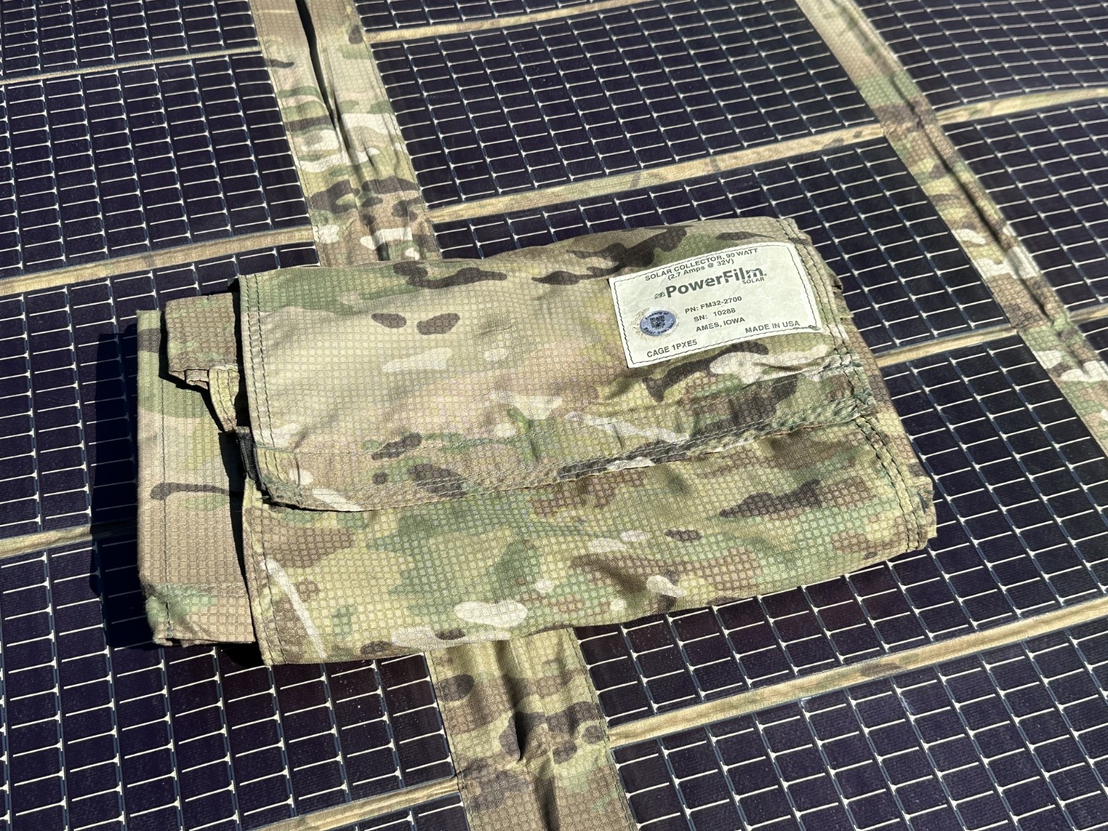 US Army WASP Flexible Solar Panel - Amorphous Silicon, 90W, ULTRA light-weight gallery