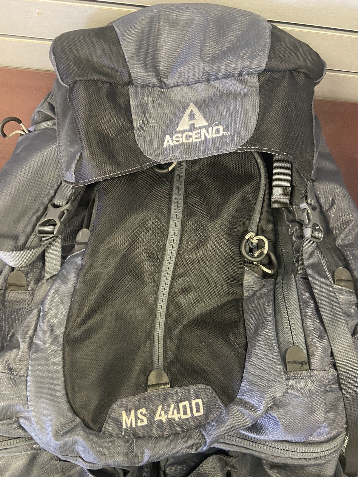 Auth ASCEND MS4400 Grey Nylon Hydration Hiking Trail Pack Backpack  2