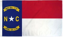 “NORTH CAROLINA” flag 2×3 ft polyester banner sign NC state