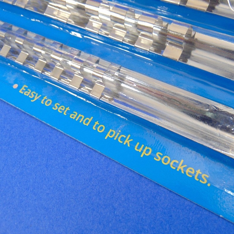 Cal-Hawk 3 Pc Socket Holder Set 1/4" 3/8" 1/2" Drive Spring Steel Organizer Rail gallery