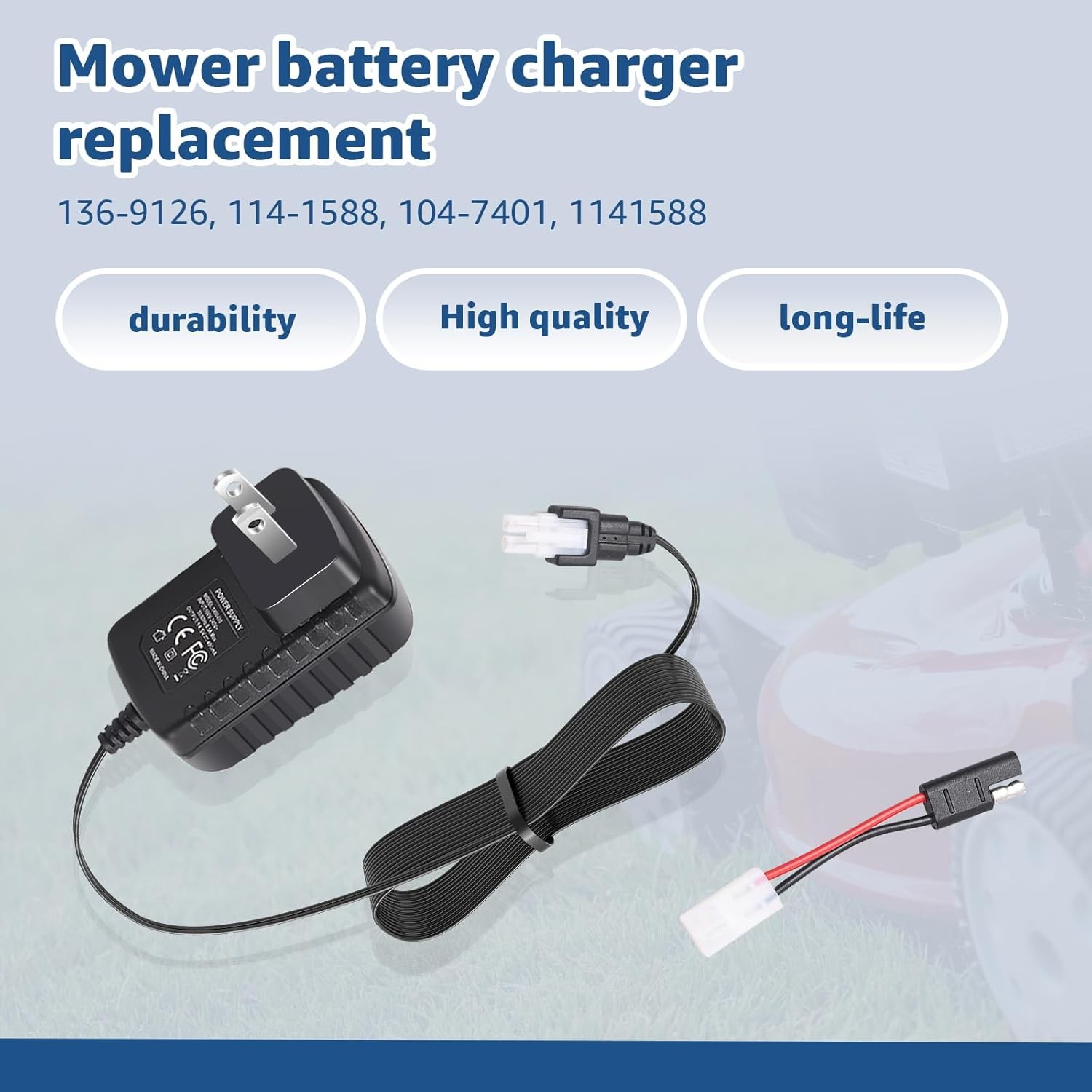 136-9126 Battery Charger,Compatible with Toro 22" Lawn Mower,Replacement Toro Ba gallery