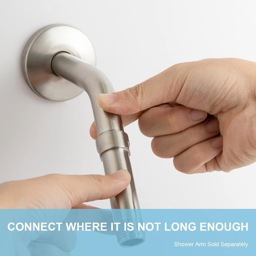 Shower Head Extension Arm 3 in, Brushed Nickel Shower Arm Extension Shower Head gallery