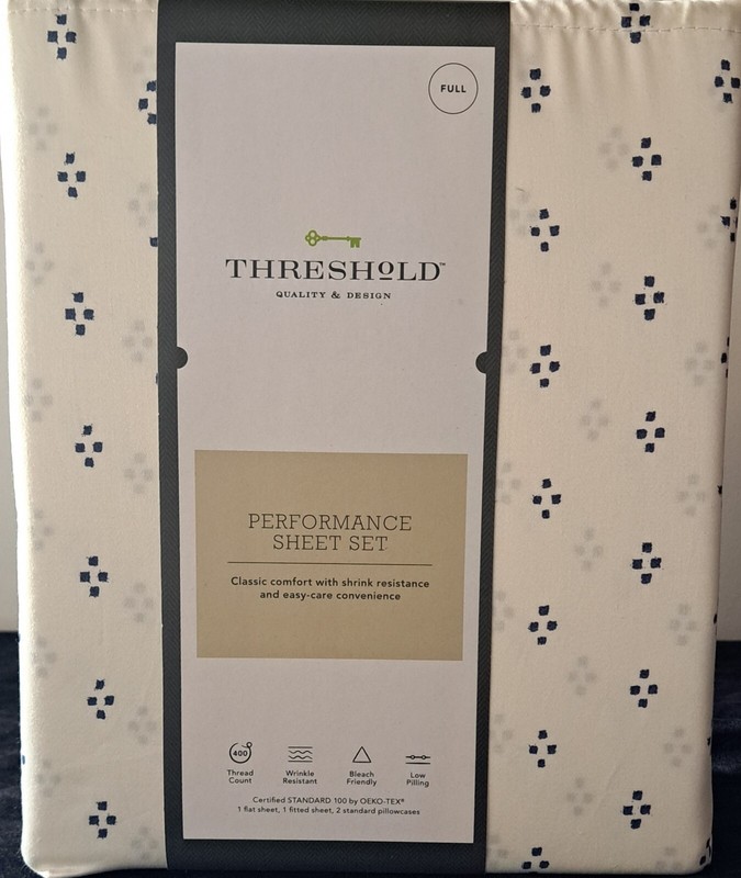 FULL SIZE SHEET SET 400 Thread Count Printed Performance 100% Cotton Threshold! gallery
