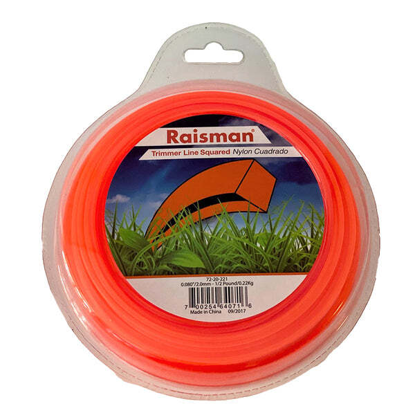 .080 STRING TRIMMER LINE SQUARE ORANGE .080" 220 FEET 1/2 POUND DONUT