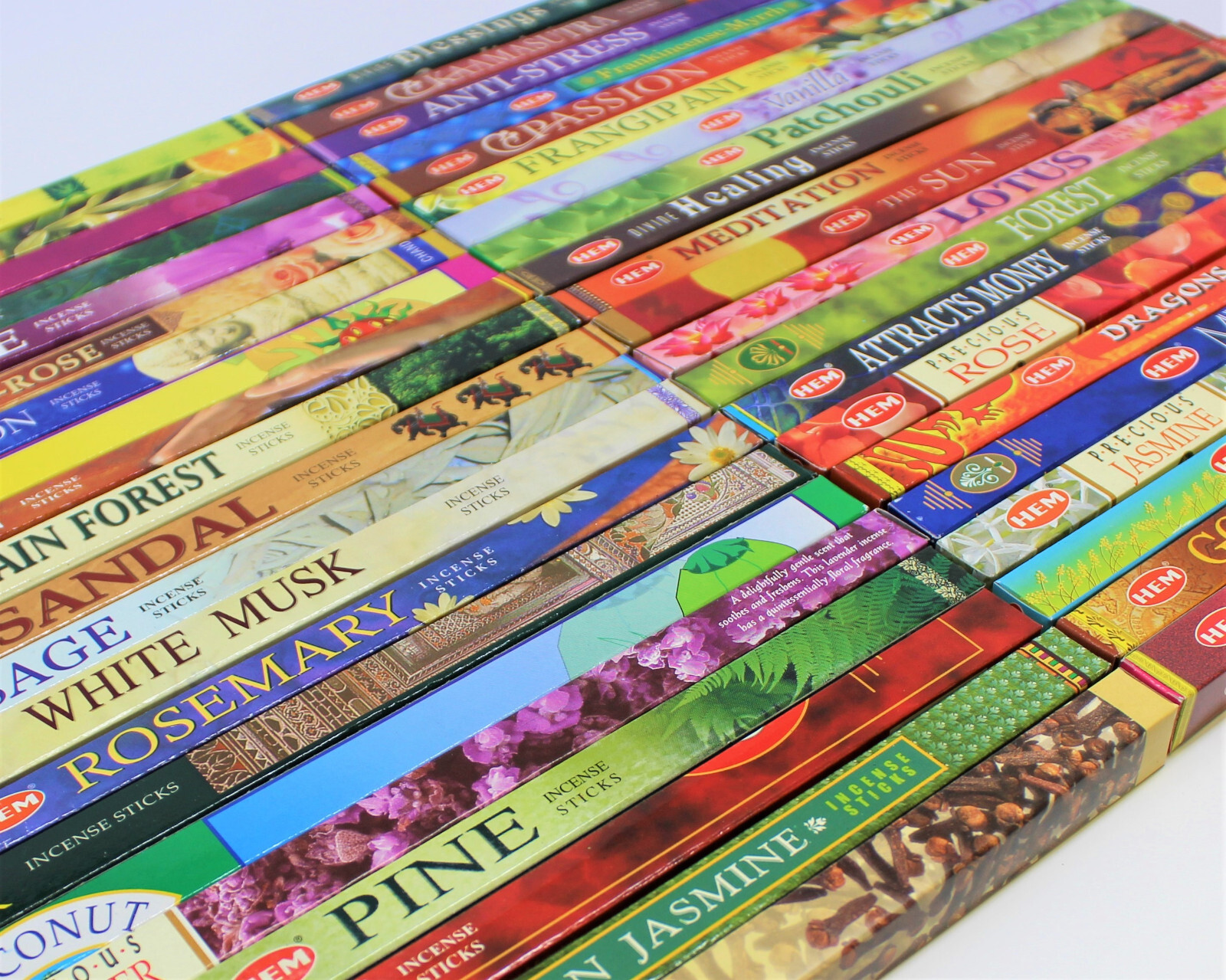 Hem Best Incense Stick Assorted Sampler 50 Packs x 8 Stick = 400 Sticks Bulk Lot gallery