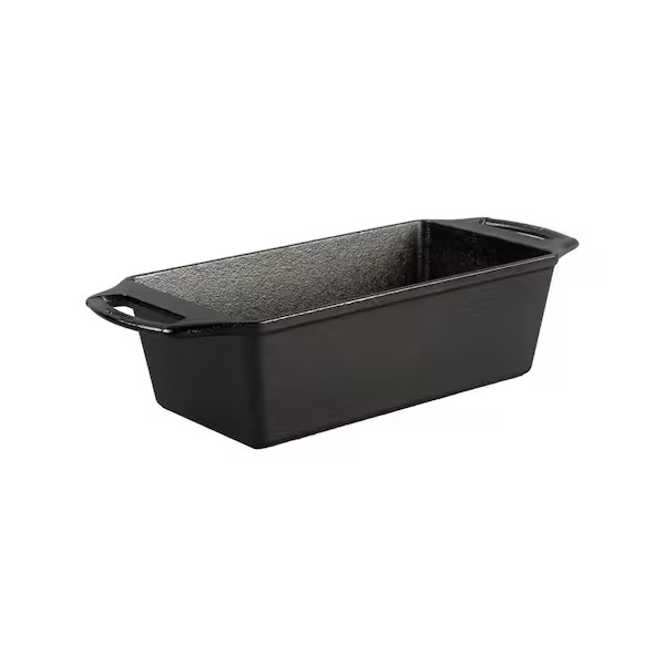 Cast Iron Bread Loaf Pan Rectangle Bakeware Baking Broiler Durable Black gallery