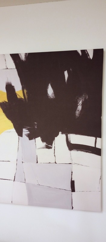 Zuri Pantomime Modern Hand Painted Canvas Abstract Art - 80” x 50” gallery