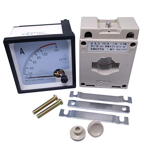 AC 0~100A Analog AMP Current Panel Meter Ammeter XT-72 and Current Transformer gallery