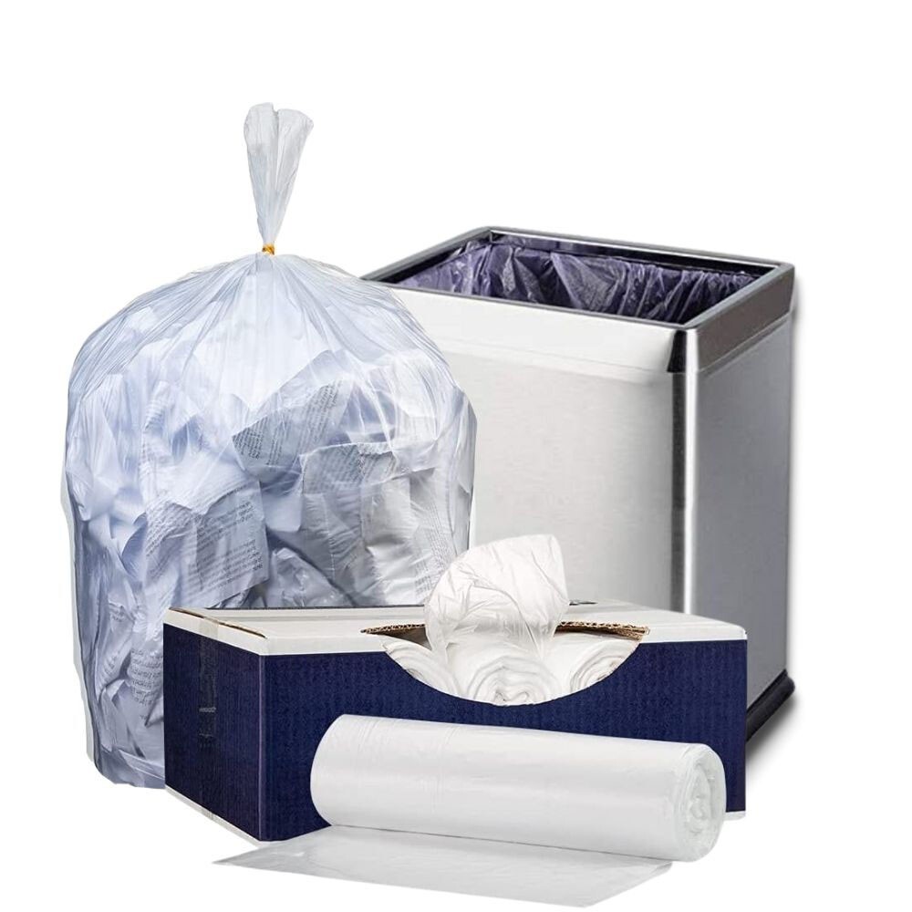 Plasticplace 7-10 Gallon High Density Trash Bags - Clear, case of 1000 bags gallery