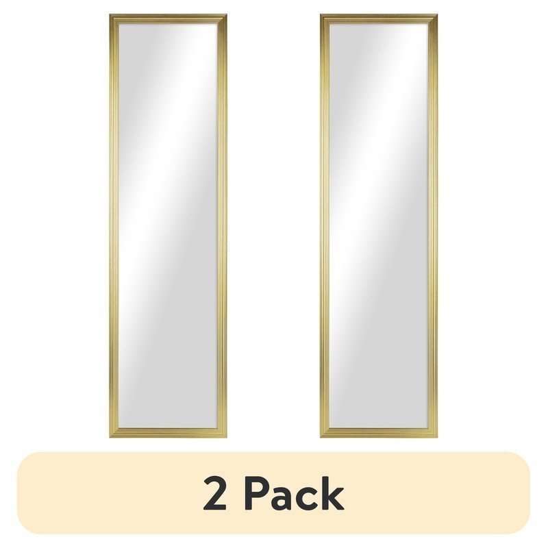Full Length Rectangular White Mirror 49 Inch Slim Frame Home Decor Wall Hanging
