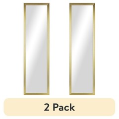 Full Length Rectangular White Mirror 49 Inch Slim Frame Home Decor Wall Hanging
