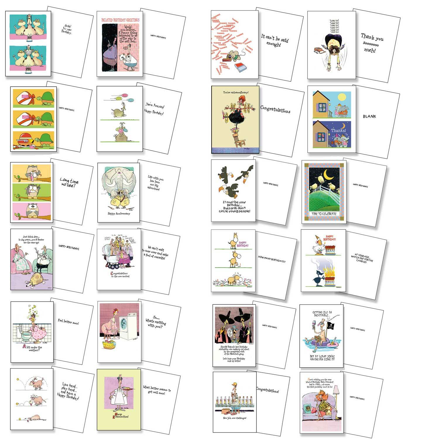 Assorted All Occasion Cards - 24 Boxed Cards and Envelopes - 706 gallery