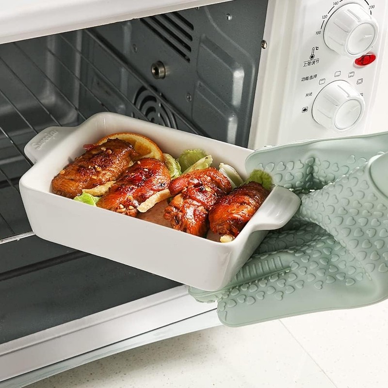 Ceramic Baking Dish, Rectangular Small Baking Pan with Double Handles, 20 Oz ... gallery