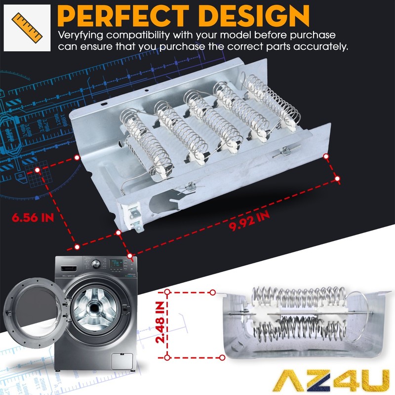 For ROPER Dryer Heating Element Thermostat Works with Models below (REX RES RED) gallery