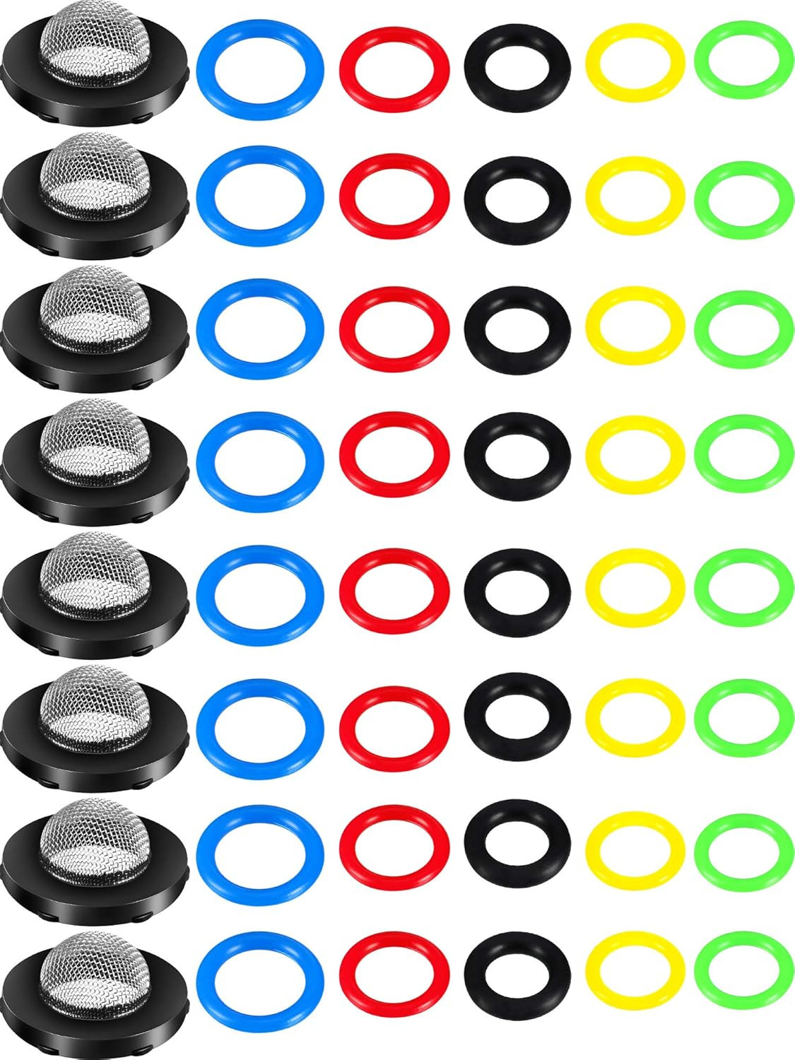 48 Pieces O-Ring Power Pressure Washer Kit 6 Sizes Sealing Stainless Steel Fi... gallery