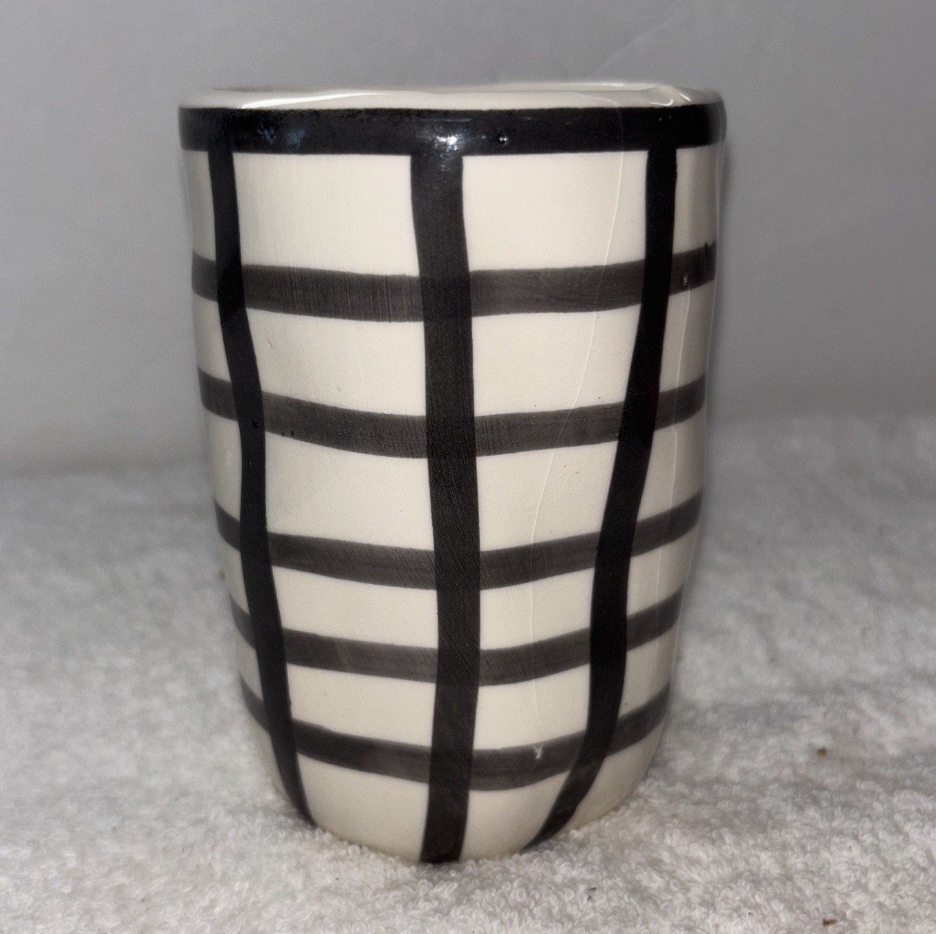 5 In Ceramic Type Cup/Vase Holder Hand-Painted (SHIPS IN 24 HOURS) gallery