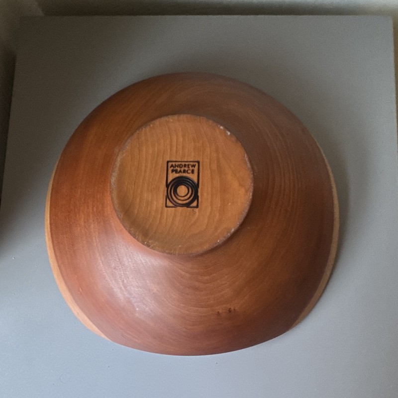 Andrew Pearce 12” Echo Medium Cherry Wood Square Serving Bowl gallery