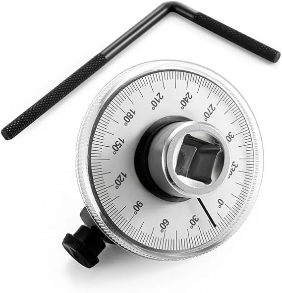 1/2 Drive Torque Angle Gauge 360° Adjustable Wrench Meter Tool Mechanic gallery