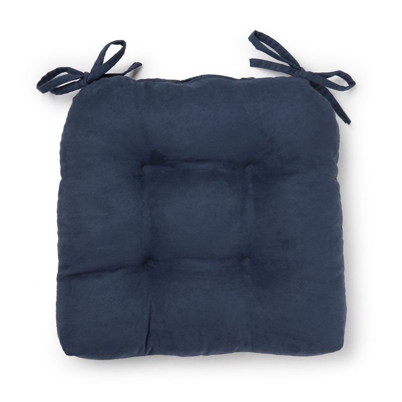 Shredded Memory Foam Chair Cushion With Self Ties Seat Pad 16" X 14.5" Single gallery