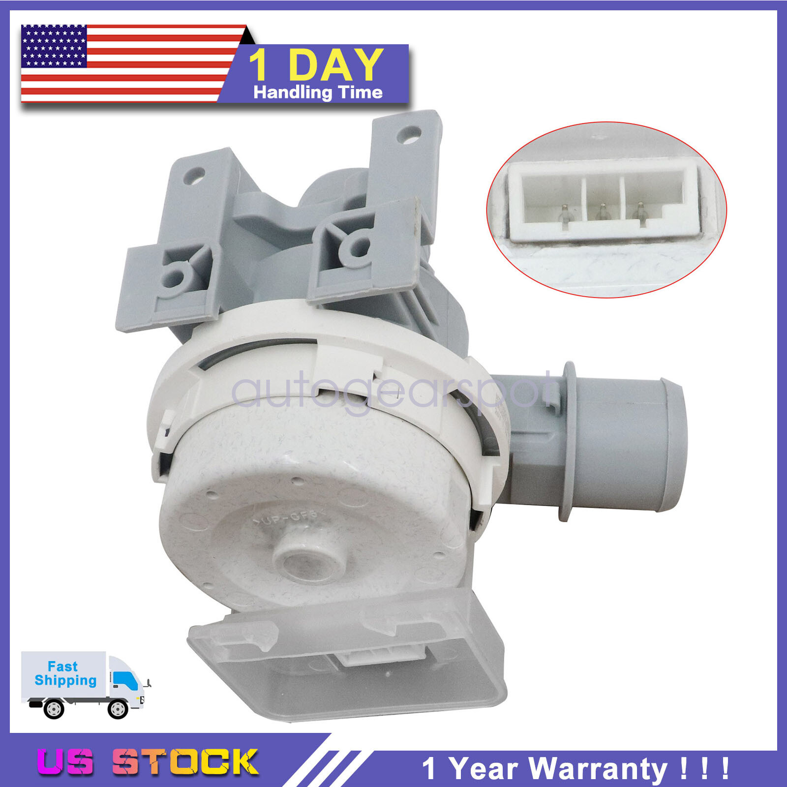 AHA75673404 Washer Drain Pump Assembly For Washer EAU63743803 WT7400CW gallery