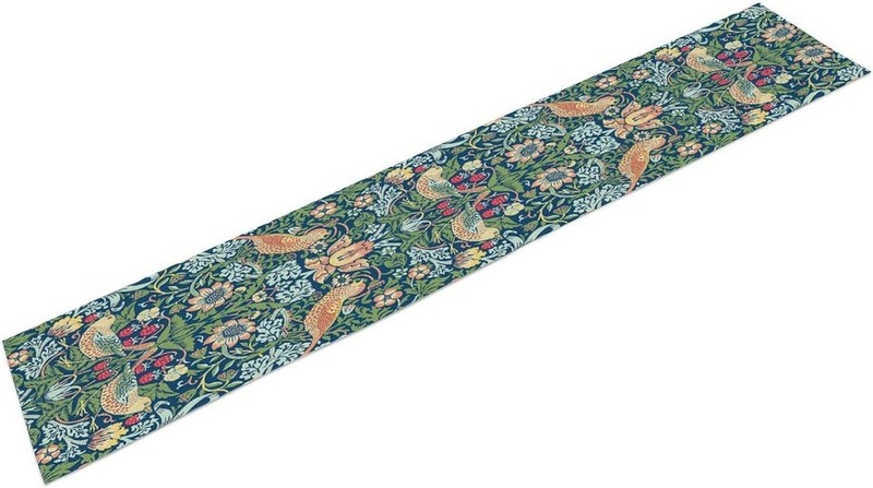 William Morris Table Runner Vintage Strawberry Thief Print Table Runner for Home gallery