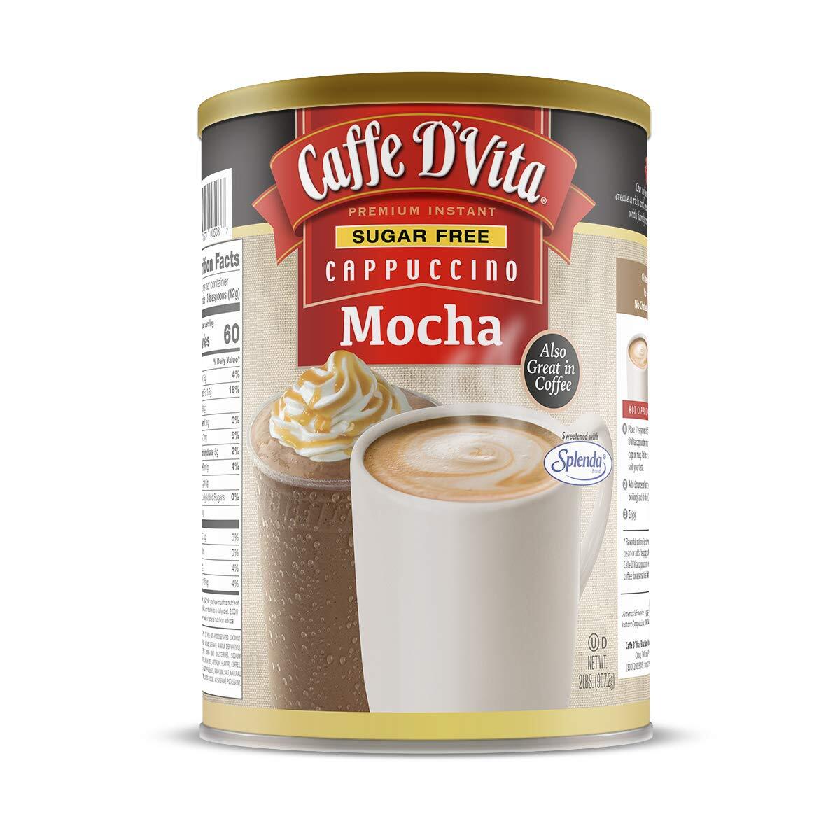 Caffe D'Vita Sugar Free Premium Instant Mocha Cappuccino (2lb) gallery
