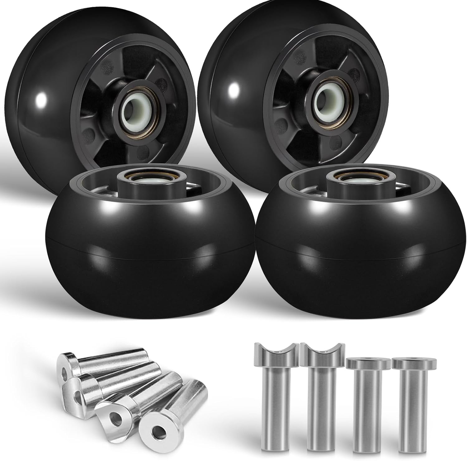 4PCS AM125172 Mower Deck Gauge Wheel Kit for John Deere 48", 54", 60", 62“, 72" gallery