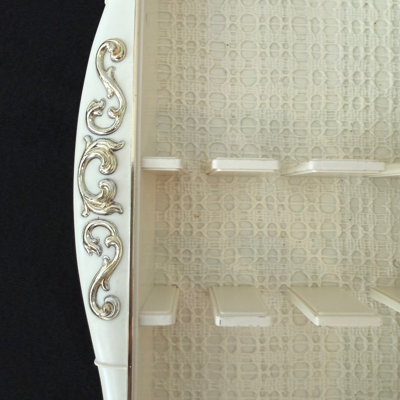Vintage Oneida Flatware Storage Tray Insert Cream Gold Silverware Organizer gallery