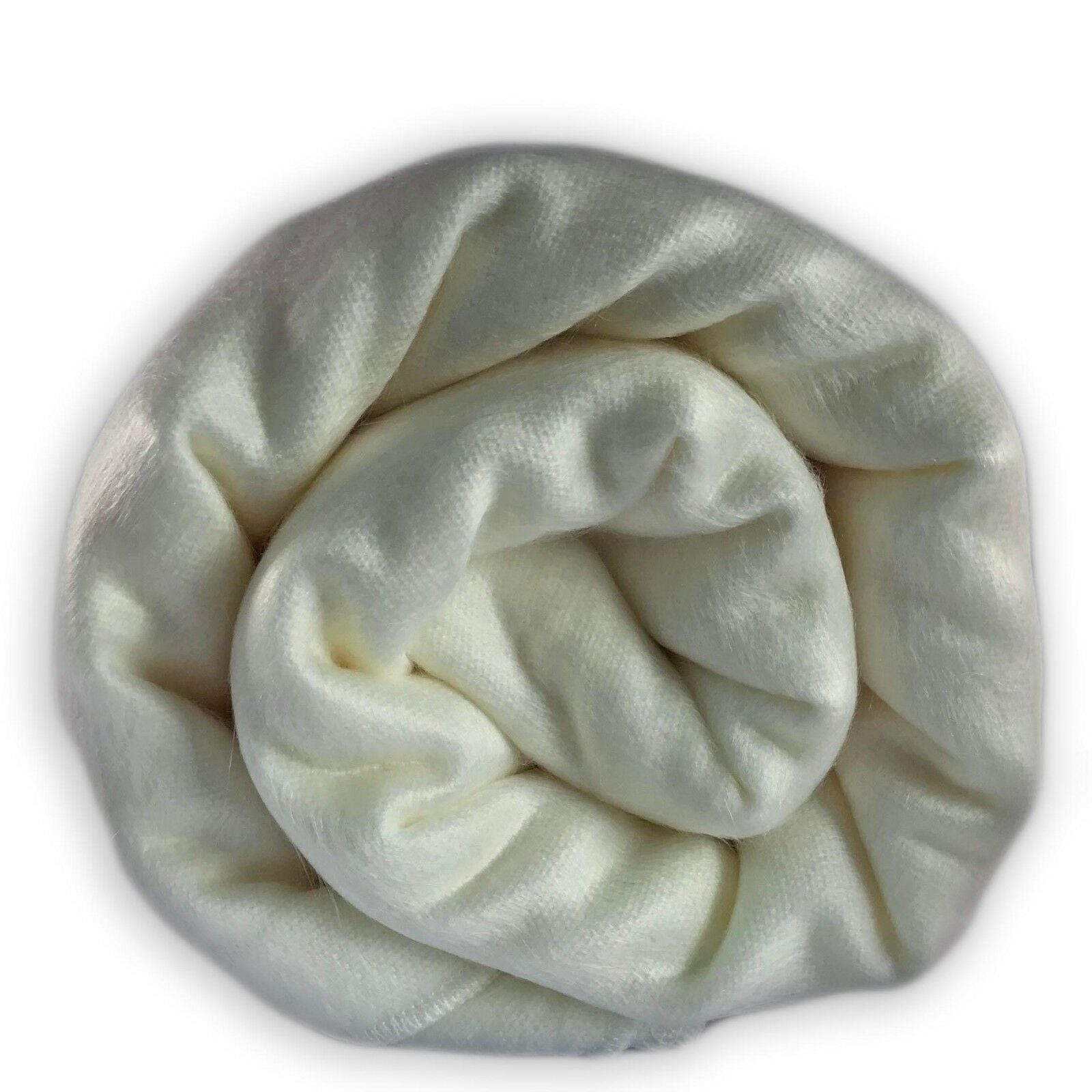 SOFT & WARM IVORY WHITE ALPACA LLAMA WOOL BLANKET PLAIN SOLID THROW QUEEN gallery