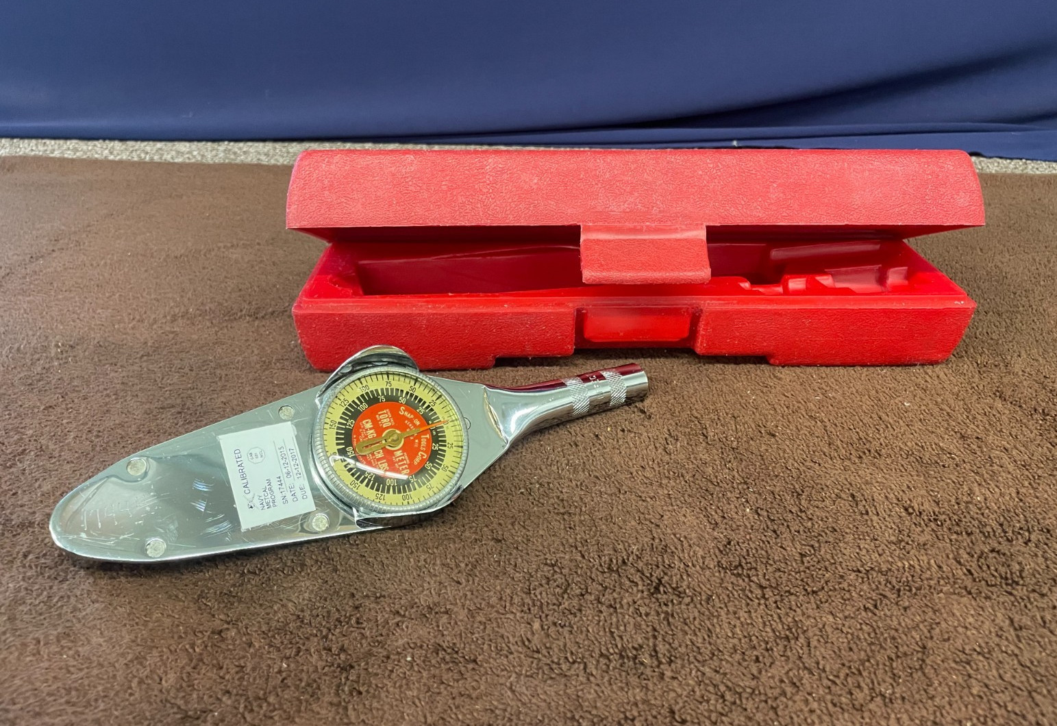 Snap-on Torqometer Dial Torque Wrench TE-12A 0-150 in/lbs 3/8" Drive gallery
