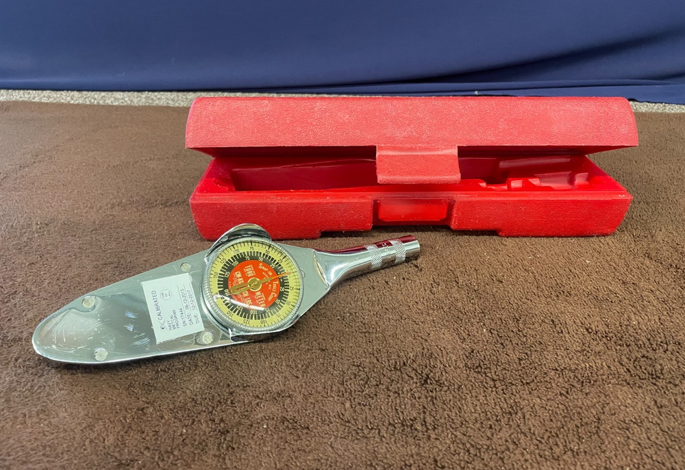 Snap-on Torqometer Dial Torque Wrench TE-12A 0-150 in/lbs 3/8" Drive