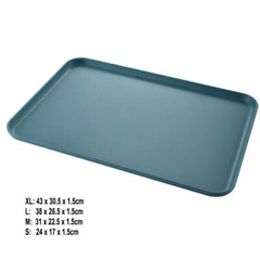 Eco-friendly Rectangular Tray Plastic Storage Wheat Straw Tray Restaurant