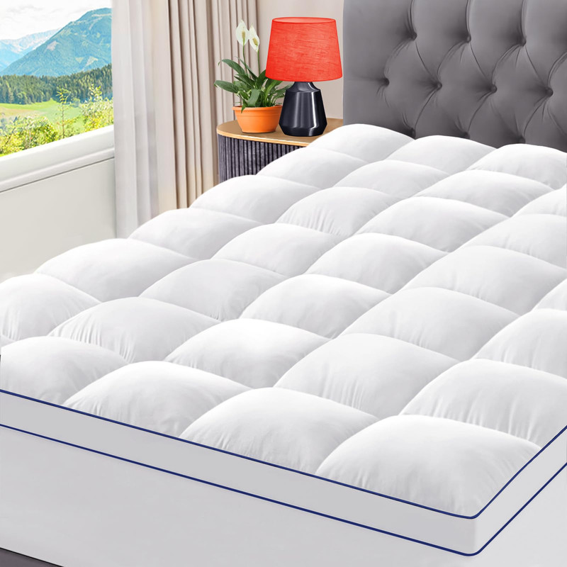 Cymula Short Queen Mattress Topper Cooling Bed Topper For Mattress Thick gallery