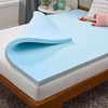 LINENSPA Memory Foam Mattress Topper - 2 Inch Gel Infused Memory Foam - Plush gallery