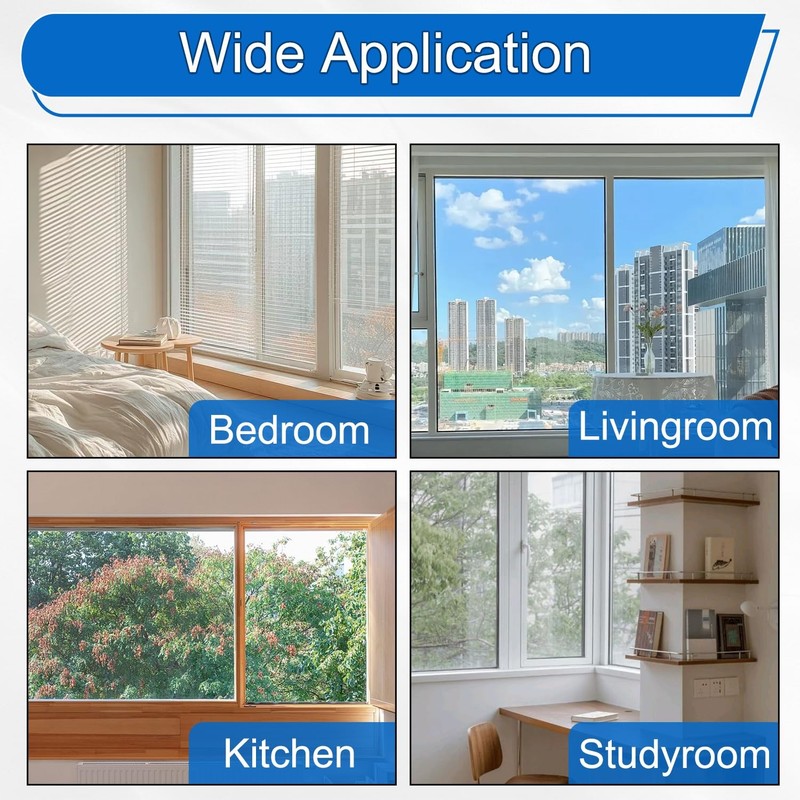 PackYard Thermal Shrink Window Insulation Film Kit 5 47 x 315 inches, Clear gallery