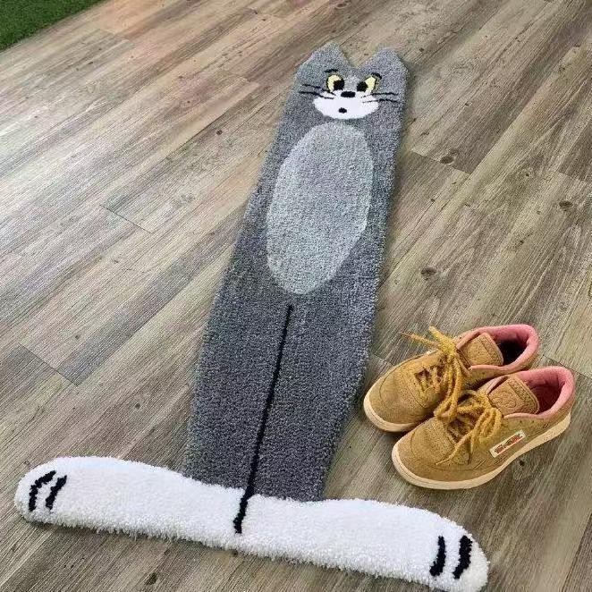 Cartoon Tom and Jerry Rugs Cat Shaped Carpet For Staircases Mat Home Decor Gifts gallery