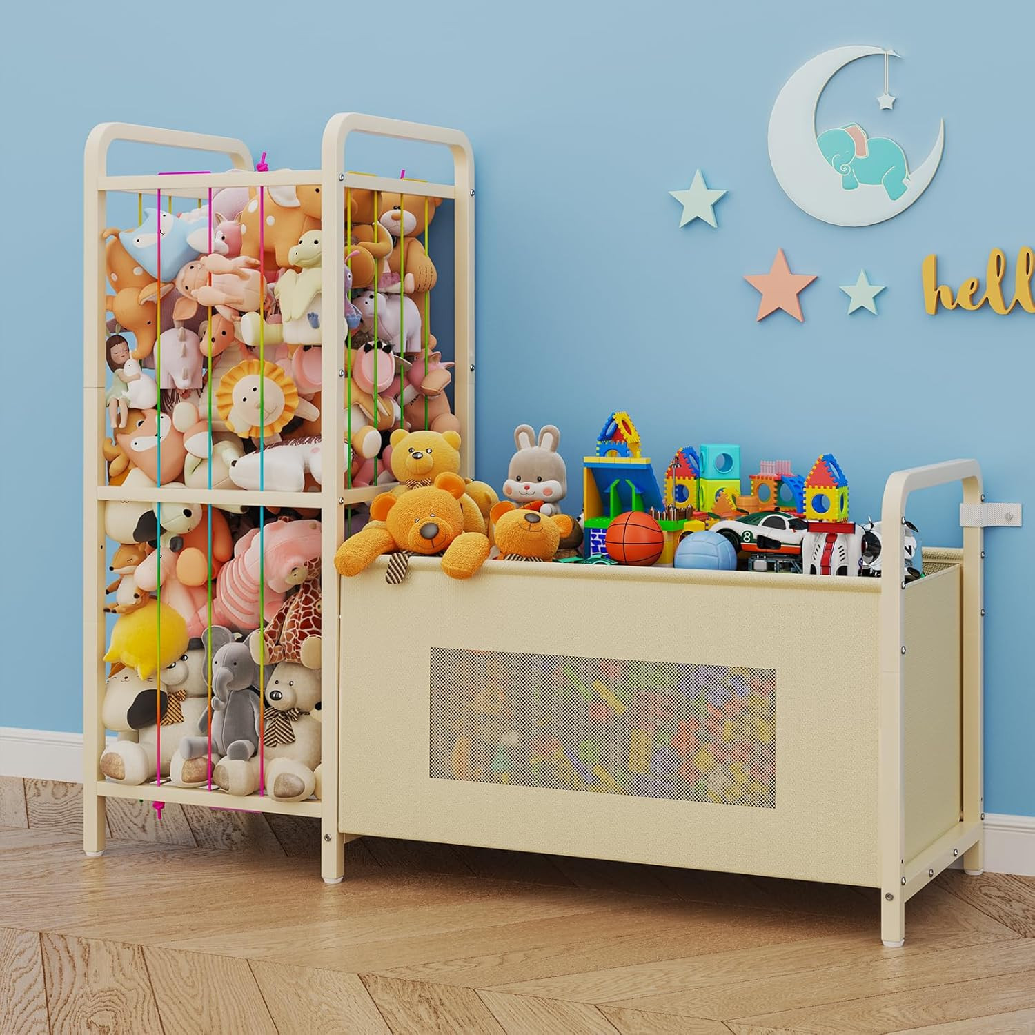 B10 Toy Storage Organizer with Stuffed Animal Storage, Large Toy Box Chest and S gallery