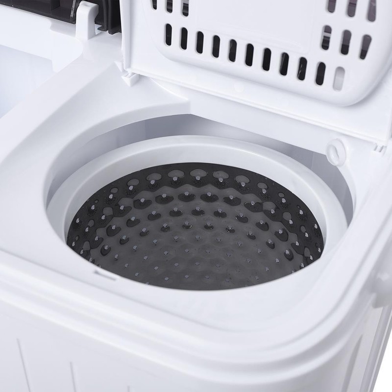 Zokop Electric 14.3lbs Compact Semi-Automatic Washing Machine Apartment Spin Dry gallery
